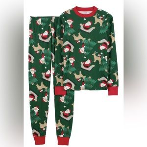 Children’s Place Christmas Snug Fit Pajamas - Green - 3T